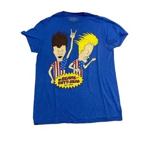 Beavis and Butt-Head Graphic Tee Thrifted Vintage Style Size S